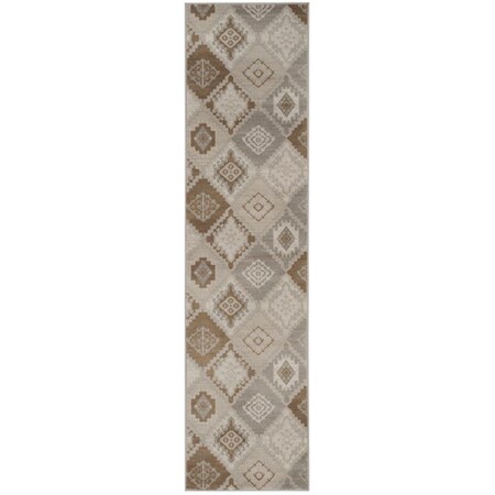 Safavieh 2 ft.-2 in. x 8 ft. Vintage Power Loomed Runner Rug, Cream and Camel VTG577M-28